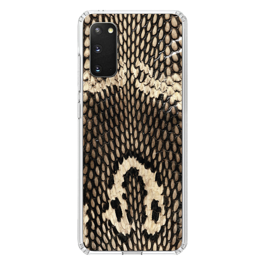 Brown Tan Snake Skin Texture Clear Shockproof iPhone Case, view 14