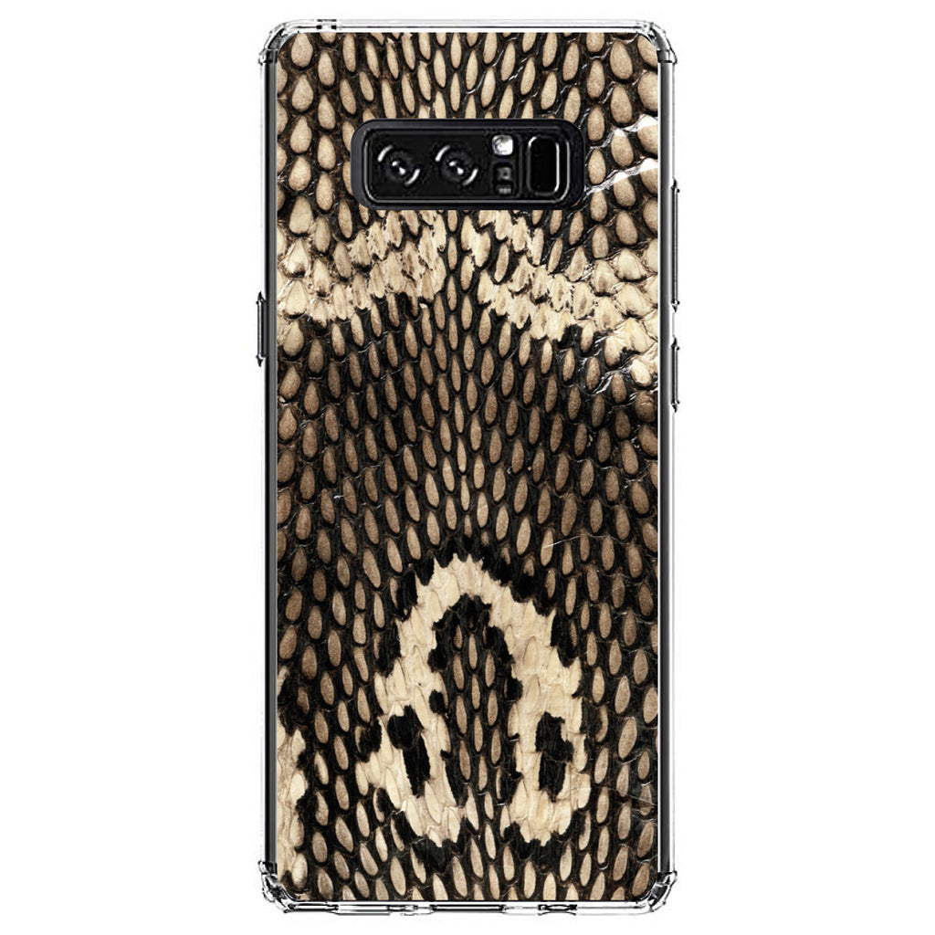 Brown Tan Snake Skin Texture Clear Shockproof iPhone Case, view 12