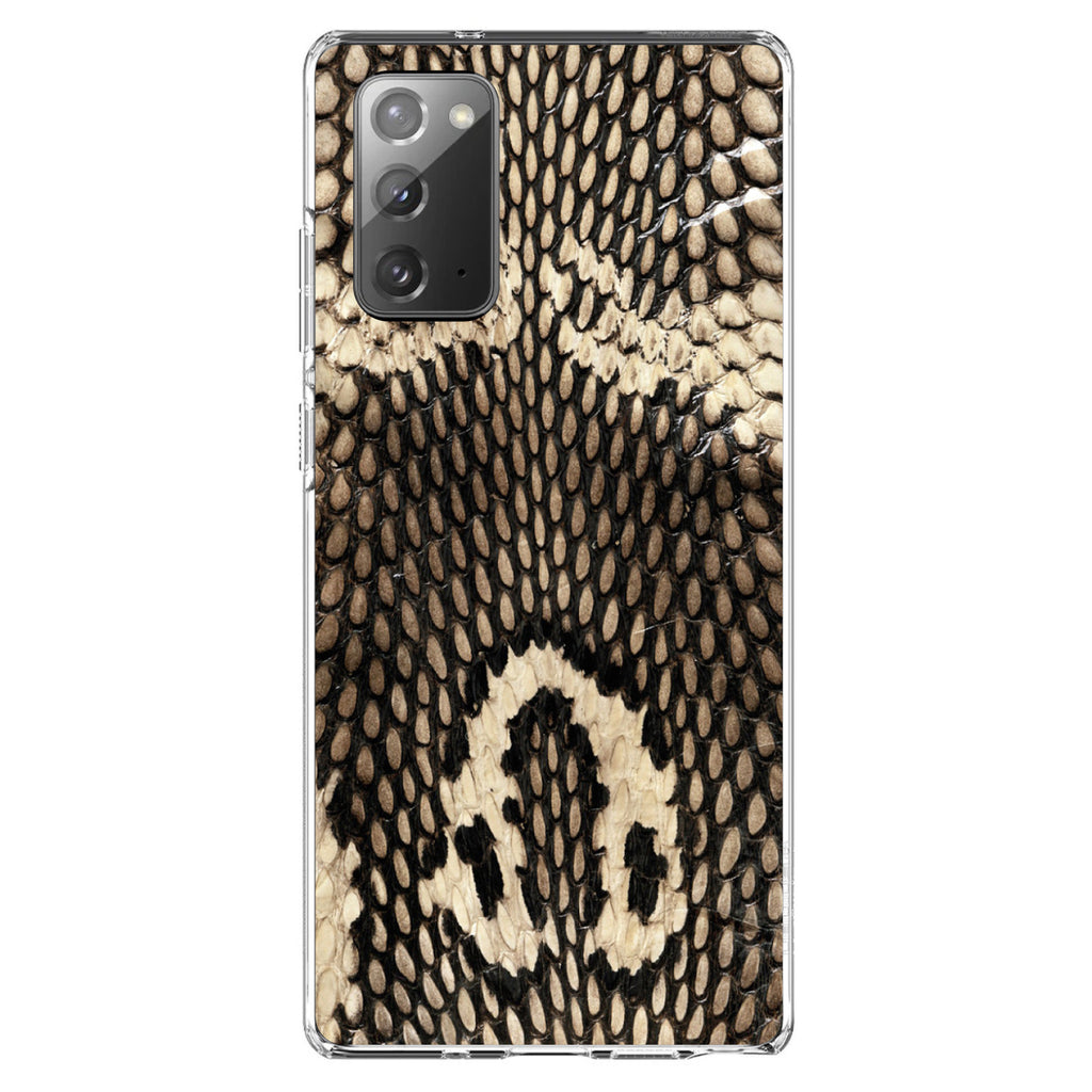 Brown Tan Snake Skin Texture Clear Shockproof iPhone Case, view 7