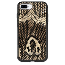 DistinctInk™ OtterBox Symmetry Series Case for Apple iPhone / Samsung Galaxy / Google Pixel - Brown Tan Snake Skin Texture