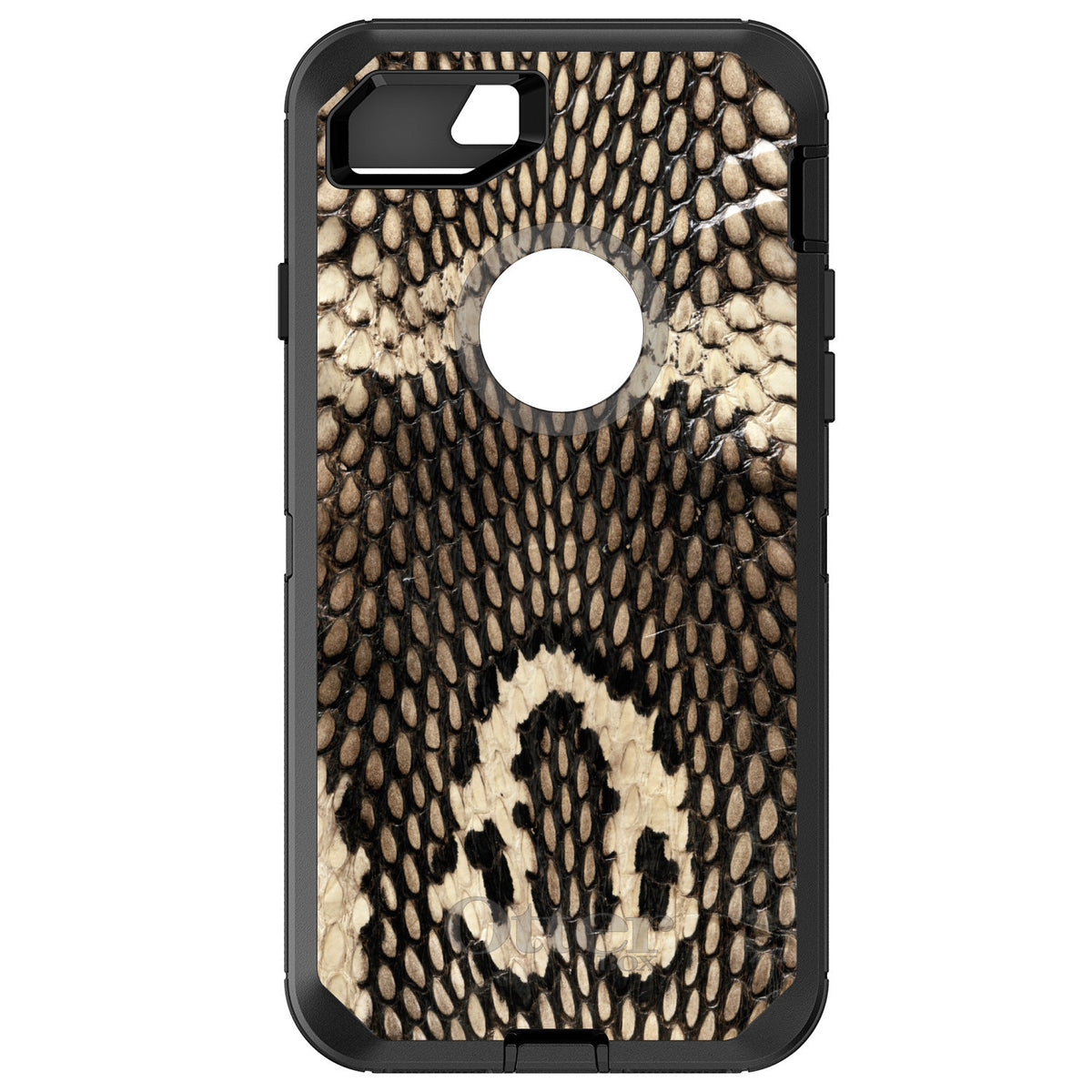 Brown Tan Snake Skin Texture OtterBox Defender Case for iPhone & Galaxy