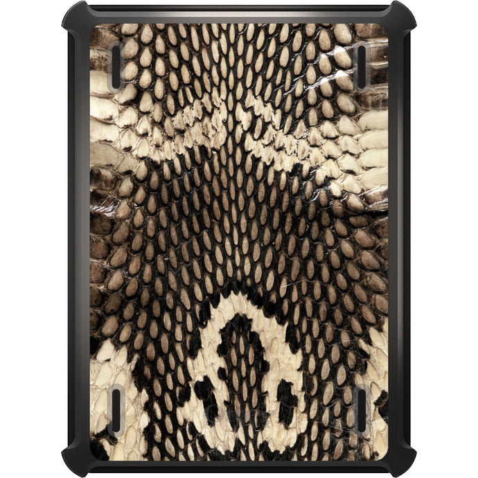 DistinctInk™ OtterBox Defender Series Case for Apple iPad / iPad Pro / iPad Air / iPad Mini - Brown Tan Snake Skin Texture
