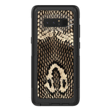 DistinctInk™ OtterBox Commuter Series Case for Apple iPhone or Samsung Galaxy - Brown Tan Snake Skin Texture