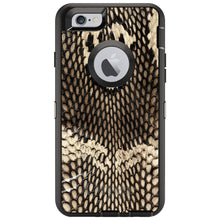 DistinctInk™ OtterBox Defender Series Case for Apple iPhone / Samsung Galaxy / Google Pixel - Brown Tan Snake Skin Texture