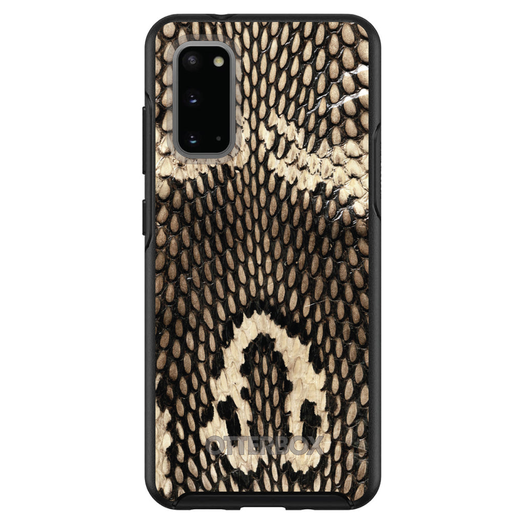 Brown Tan Snake Skin Texture OtterBox Symmetry Case for iPhone & Galaxy, view 5