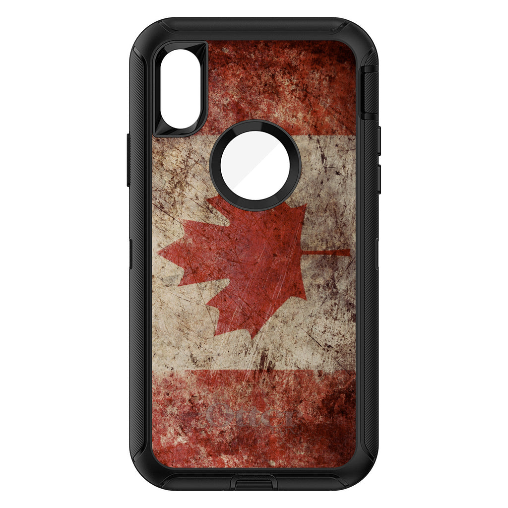 Canadian Flag Old Weathered OtterBox Defender Case for iPhone & Galaxy, view 3