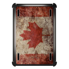 DistinctInk™ OtterBox Defender Series Case for Apple iPad / iPad Pro / iPad Air / iPad Mini - Canadian Flag Old Weathered