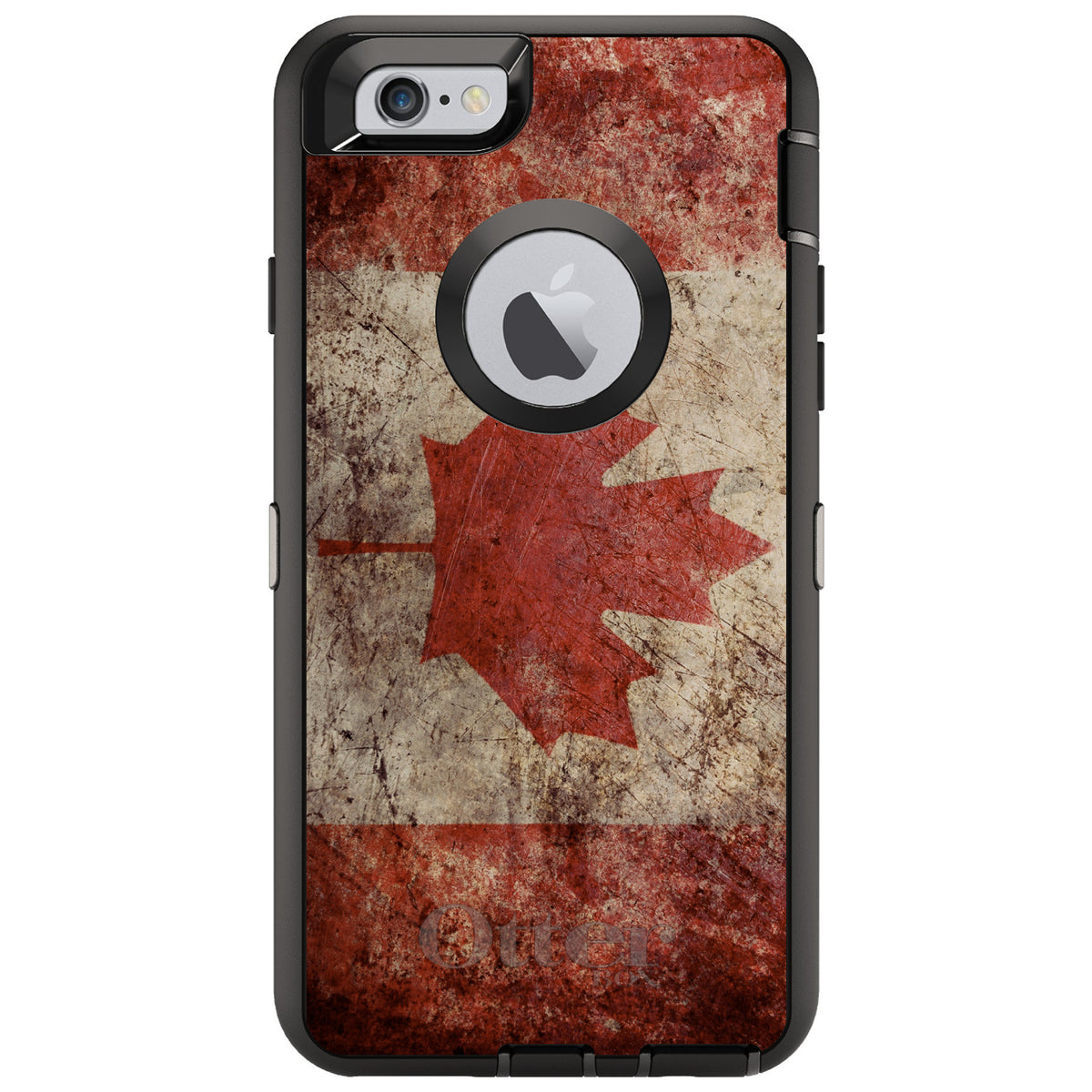 Canadian Flag Old Weathered OtterBox Defender Case for iPhone & Galaxy, view 4