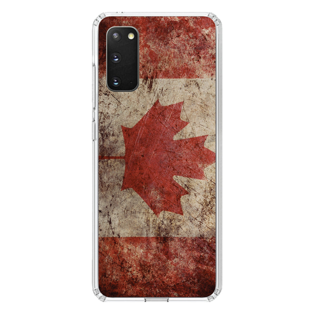 Canadian Flag Old Weathered Clear Shockproof iPhone Case, view 15