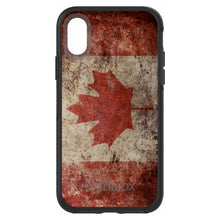 DistinctInk™ OtterBox Symmetry Series Case for Apple iPhone / Samsung Galaxy / Google Pixel - Canadian Flag Old Weathered