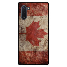 DistinctInk® Hard Plastic Snap-On Case for Apple iPhone or Samsung Galaxy - Canadian Flag Old Weathered