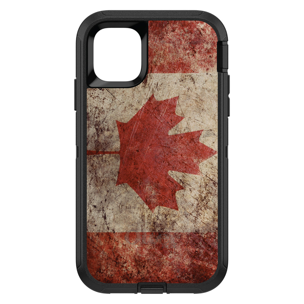 Canadian Flag Old Weathered OtterBox Defender Case for iPhone & Galaxy, view 2