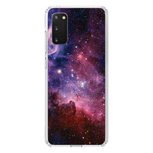 DistinctInk® Clear Shockproof Hybrid Case for Apple iPhone / Samsung Galaxy / Google Pixel - Purple Pink Carina Nebula