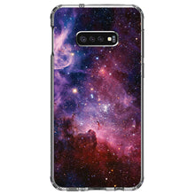 DistinctInk® Clear Shockproof Hybrid Case for Apple iPhone / Samsung Galaxy / Google Pixel - Purple Pink Carina Nebula