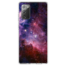 DistinctInk® Clear Shockproof Hybrid Case for Apple iPhone / Samsung Galaxy / Google Pixel - Purple Pink Carina Nebula