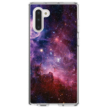 DistinctInk® Clear Shockproof Hybrid Case for Apple iPhone / Samsung Galaxy / Google Pixel - Purple Pink Carina Nebula