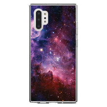 DistinctInk® Clear Shockproof Hybrid Case for Apple iPhone / Samsung Galaxy / Google Pixel - Purple Pink Carina Nebula
