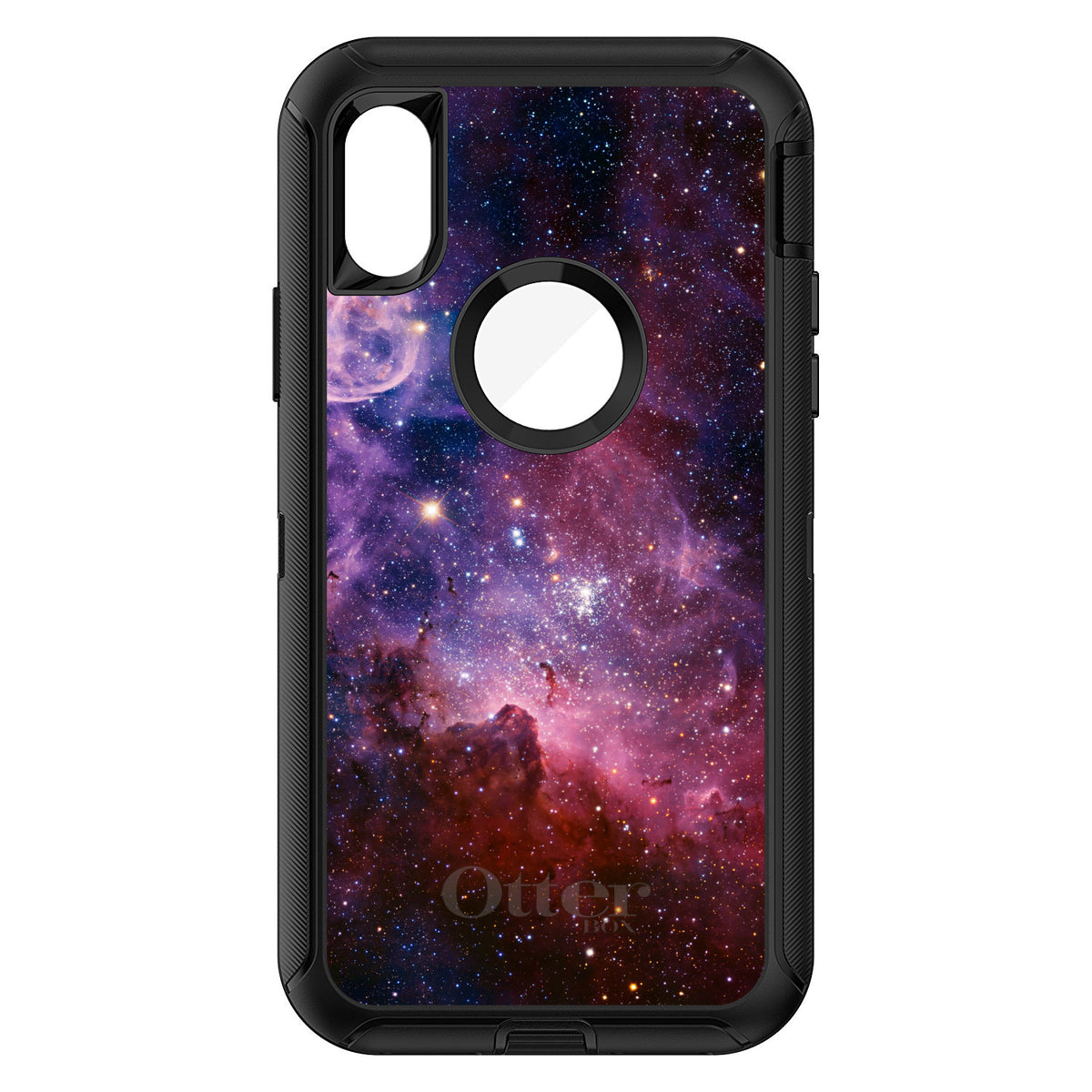 Purple Pink Carina Nebula OtterBox Defender Case for iPhone & Galaxy, view 3