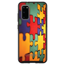 DistinctInk™ OtterBox Symmetry Series Case for Apple iPhone / Samsung Galaxy / Google Pixel - Red Blue Yellow Puzzle Pieces