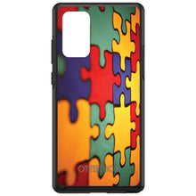 DistinctInk™ OtterBox Symmetry Series Case for Apple iPhone / Samsung Galaxy / Google Pixel - Red Blue Yellow Puzzle Pieces