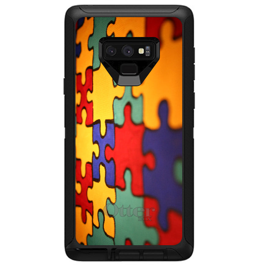 Red Blue Yellow Puzzle Pieces OtterBox Defender Case for iPhone & Galaxy, view 16