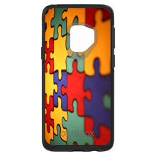 DistinctInk™ OtterBox Symmetry Series Case for Apple iPhone / Samsung Galaxy / Google Pixel - Red Blue Yellow Puzzle Pieces
