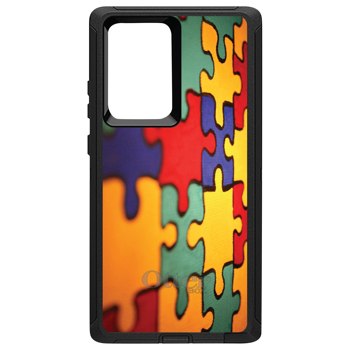 Red Blue Yellow Puzzle Pieces OtterBox Defender Case for iPhone & Galaxy, view 13