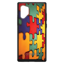 DistinctInk™ OtterBox Symmetry Series Case for Apple iPhone / Samsung Galaxy / Google Pixel - Red Blue Yellow Puzzle Pieces