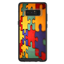 DistinctInk™ OtterBox Symmetry Series Case for Apple iPhone / Samsung Galaxy / Google Pixel - Red Blue Yellow Puzzle Pieces