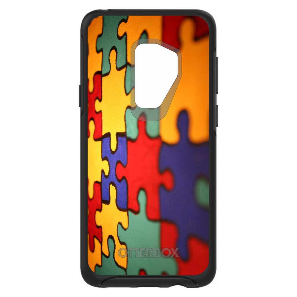 Red Blue Yellow Puzzle Pieces OtterBox Symmetry Case for iPhone & Galaxy, view 9