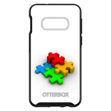 DistinctInk™ OtterBox Symmetry Series Case for Apple iPhone / Samsung Galaxy / Google Pixel - Red Blue Yellow 3D Puzzle Pieces
