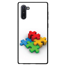 DistinctInk® Hard Plastic Snap-On Case for Apple iPhone or Samsung Galaxy - Red Blue Yellow 3D Puzzle Pieces