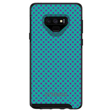 DistinctInk™ OtterBox Symmetry Series Case for Apple iPhone / Samsung Galaxy / Google Pixel - Teal Purple Checkered Pattern