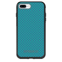 DistinctInk™ OtterBox Symmetry Series Case for Apple iPhone / Samsung Galaxy / Google Pixel - Teal Purple Checkered Pattern