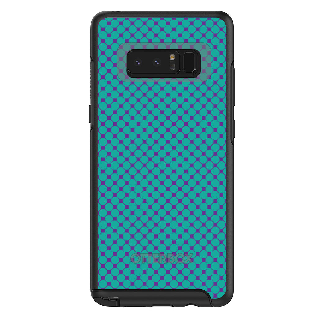 Teal Purple Checkered Pattern OtterBox Symmetry Case for iPhone & Galaxy, view 14