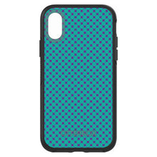 DistinctInk™ OtterBox Symmetry Series Case for Apple iPhone / Samsung Galaxy / Google Pixel - Teal Purple Checkered Pattern