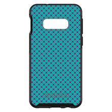 DistinctInk™ OtterBox Symmetry Series Case for Apple iPhone / Samsung Galaxy / Google Pixel - Teal Purple Checkered Pattern