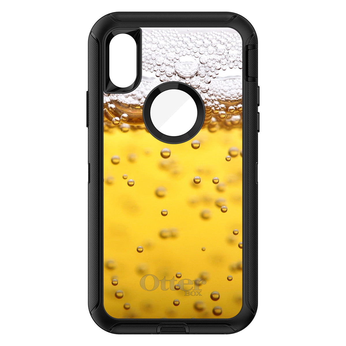 Beer Glass Foam Bubbles OtterBox Defender Case for iPhone & Galaxy, view 3