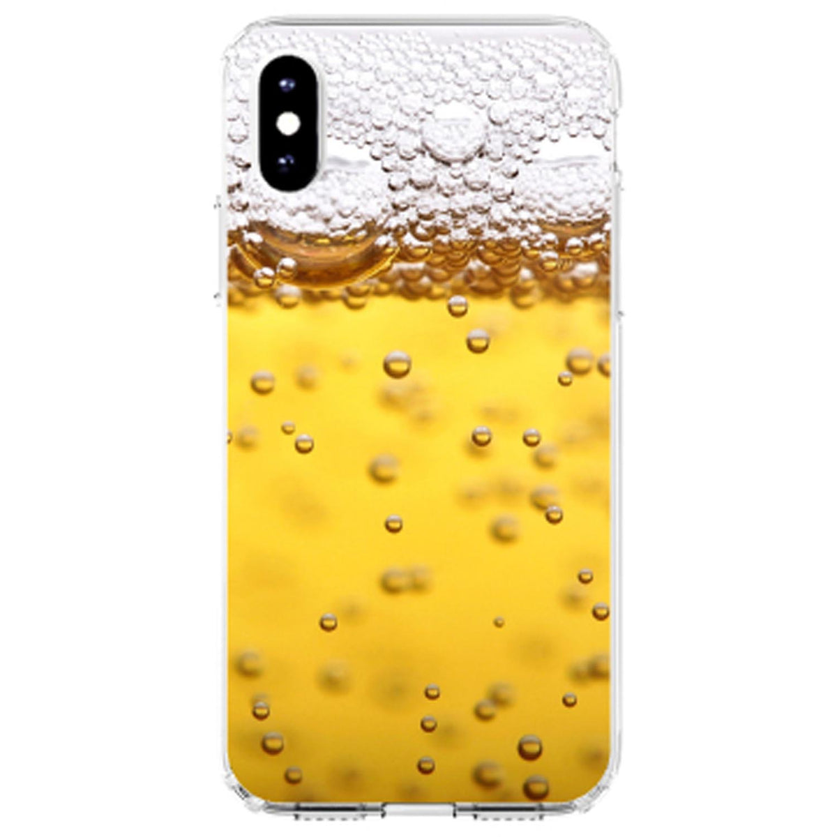 Beer Glass Foam Bubbles Clear Shockproof iPhone Case, view 4