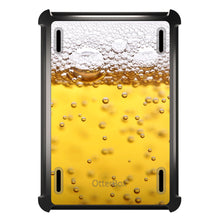 DistinctInk™ OtterBox Defender Series Case for Apple iPad / iPad Pro / iPad Air / iPad Mini - Beer Glass Foam Bubbles