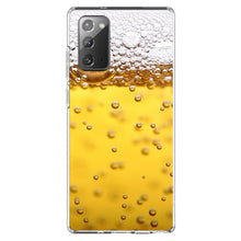 DistinctInk® Clear Shockproof Hybrid Case for Apple iPhone / Samsung Galaxy / Google Pixel - Beer Glass Foam Bubbles