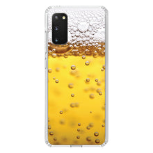 DistinctInk® Clear Shockproof Hybrid Case for Apple iPhone / Samsung Galaxy / Google Pixel - Beer Glass Foam Bubbles