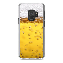 DistinctInk® Clear Shockproof Hybrid Case for Apple iPhone / Samsung Galaxy / Google Pixel - Beer Glass Foam Bubbles