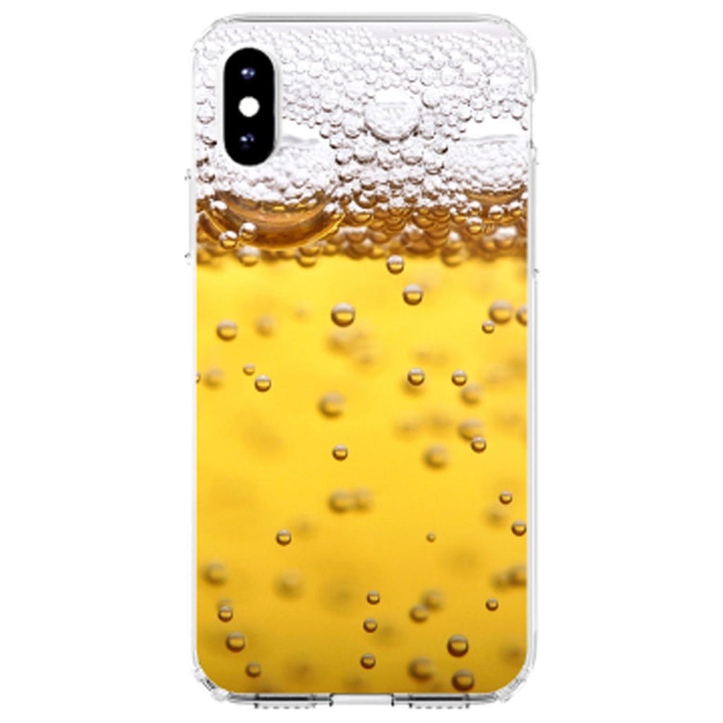 Beer Glass Foam Bubbles Clear Shockproof iPhone Case, view 3