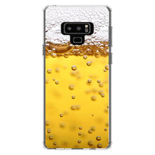DistinctInk® Clear Shockproof Hybrid Case for Apple iPhone / Samsung Galaxy / Google Pixel - Beer Glass Foam Bubbles