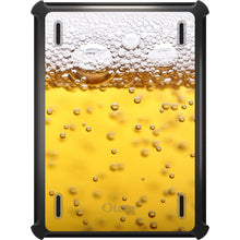 DistinctInk™ OtterBox Defender Series Case for Apple iPad / iPad Pro / iPad Air / iPad Mini - Beer Glass Foam Bubbles
