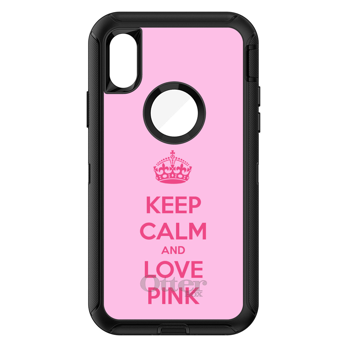 Keep Calm and Love Pink OtterBox Defender Case for iPhone & Galaxy, view 3