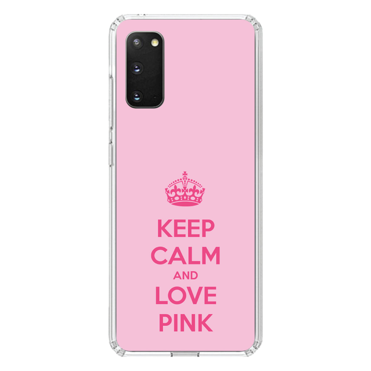 Keep Calm and Love Pink Clear Shockproof iPhone Case, view 15