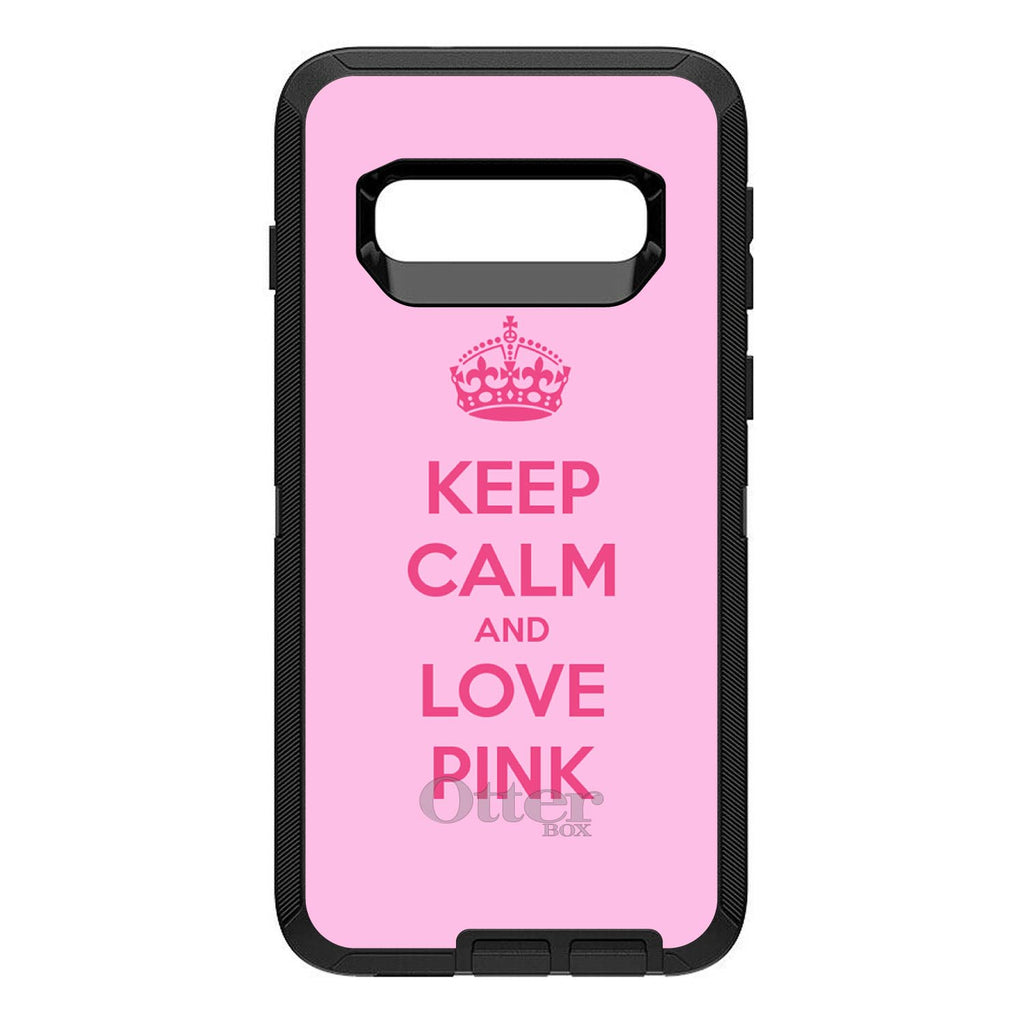 Keep Calm and Love Pink OtterBox Defender Case for iPhone & Galaxy, view 6