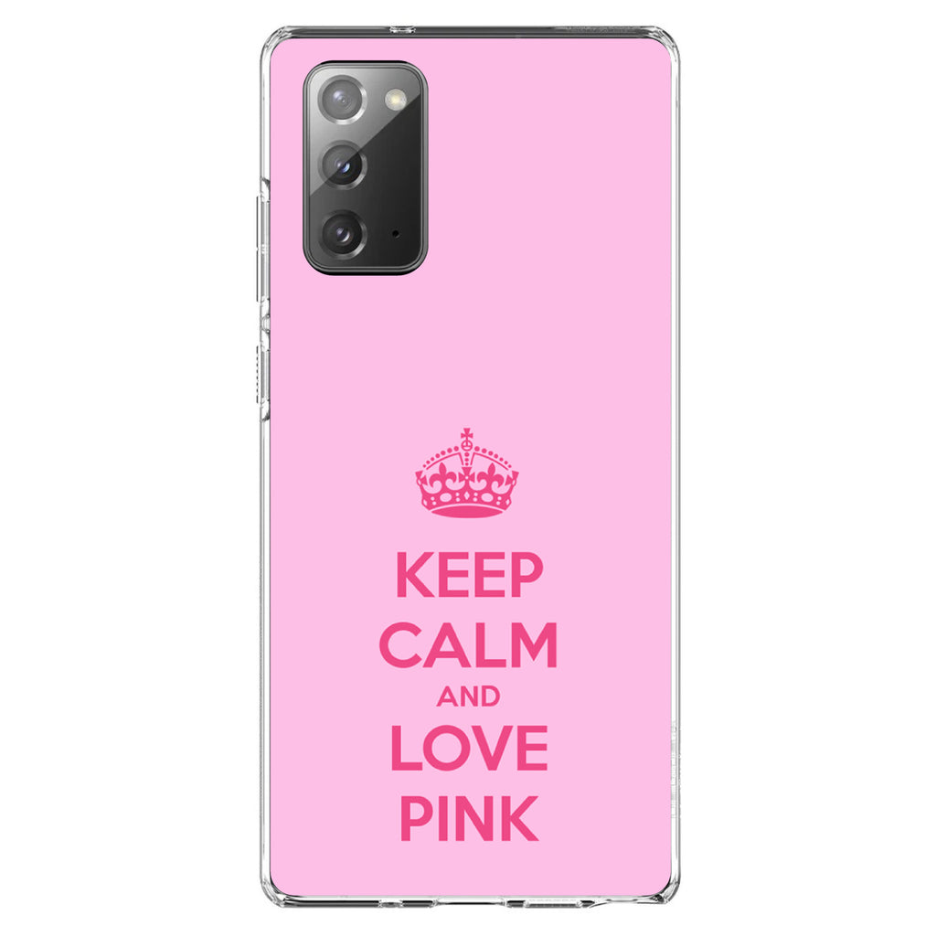Keep Calm and Love Pink Clear Shockproof iPhone Case, view 8